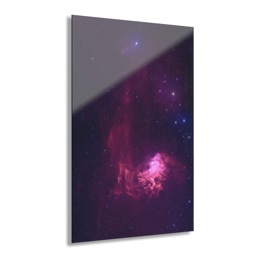 Flaming Star Nebula Acrylic Print (French Cleat Hanging)