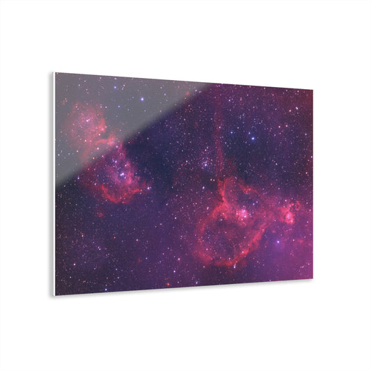 Heart and Soul Nebulae Acrylic Print (French Cleat Hanging)